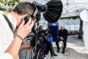 Riprese video professionali SNAP durante evento live e intervista